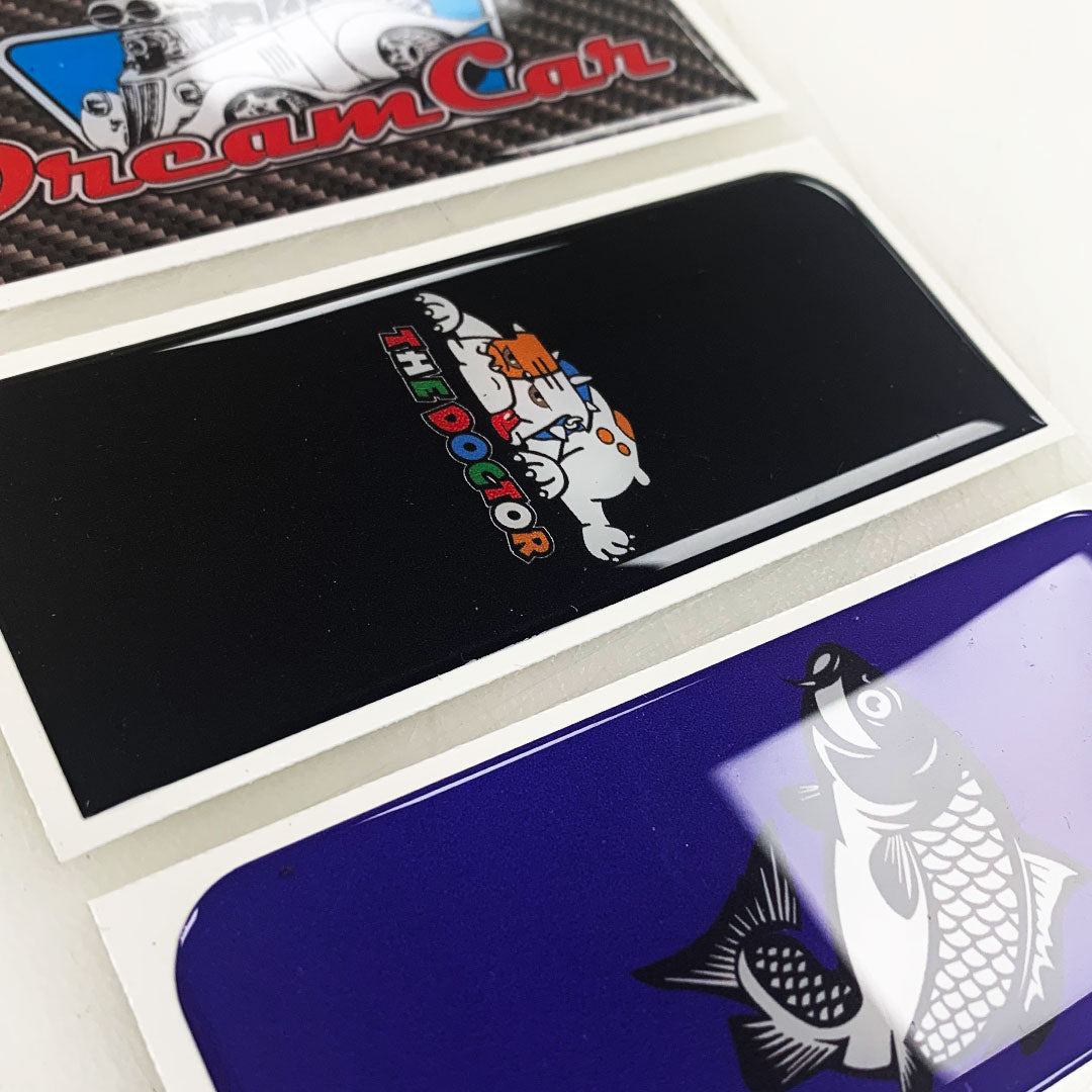 Custom Number plate Gel  badges