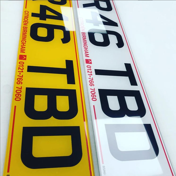 Replica dealer showroom number plates