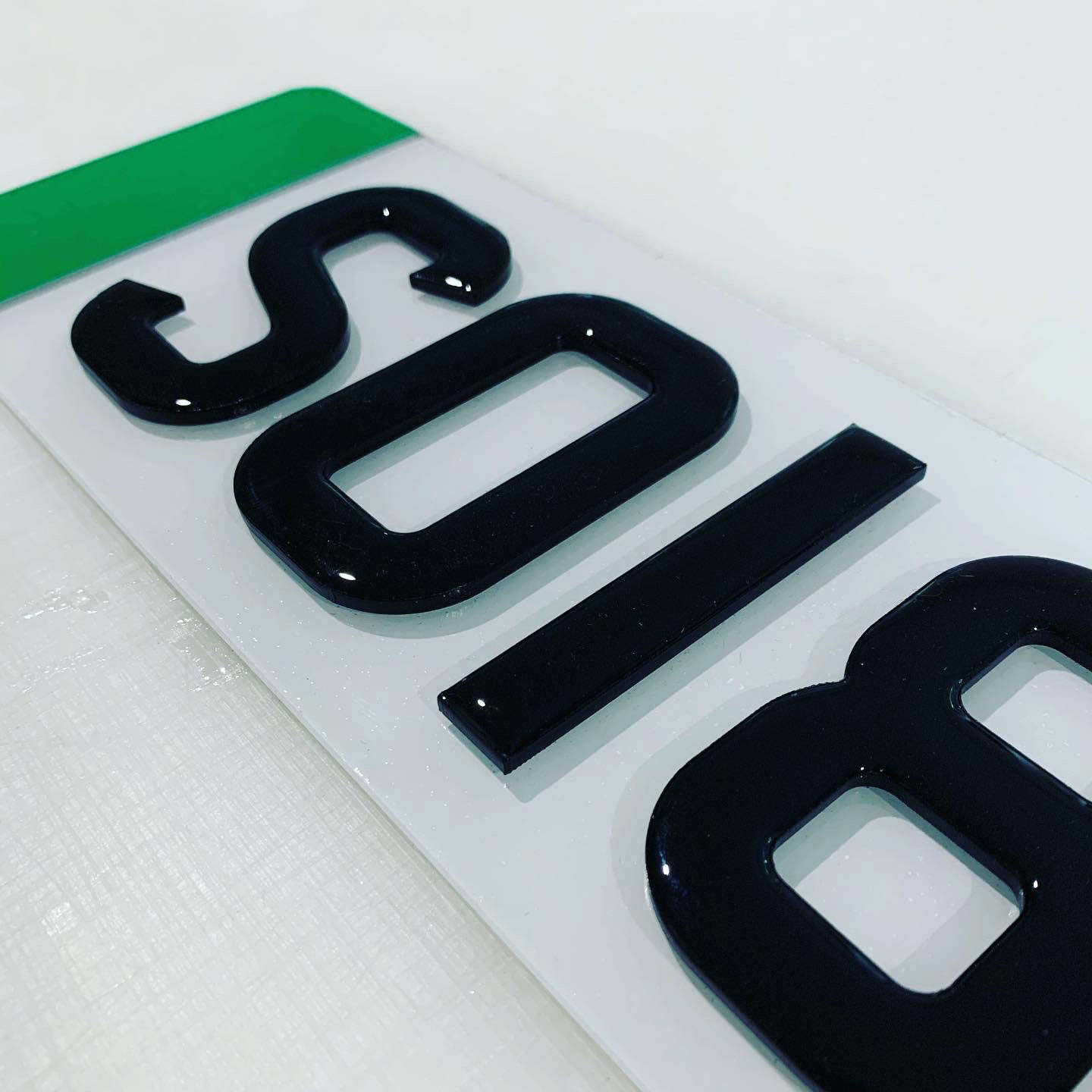 4d gel number plates for EV cars
