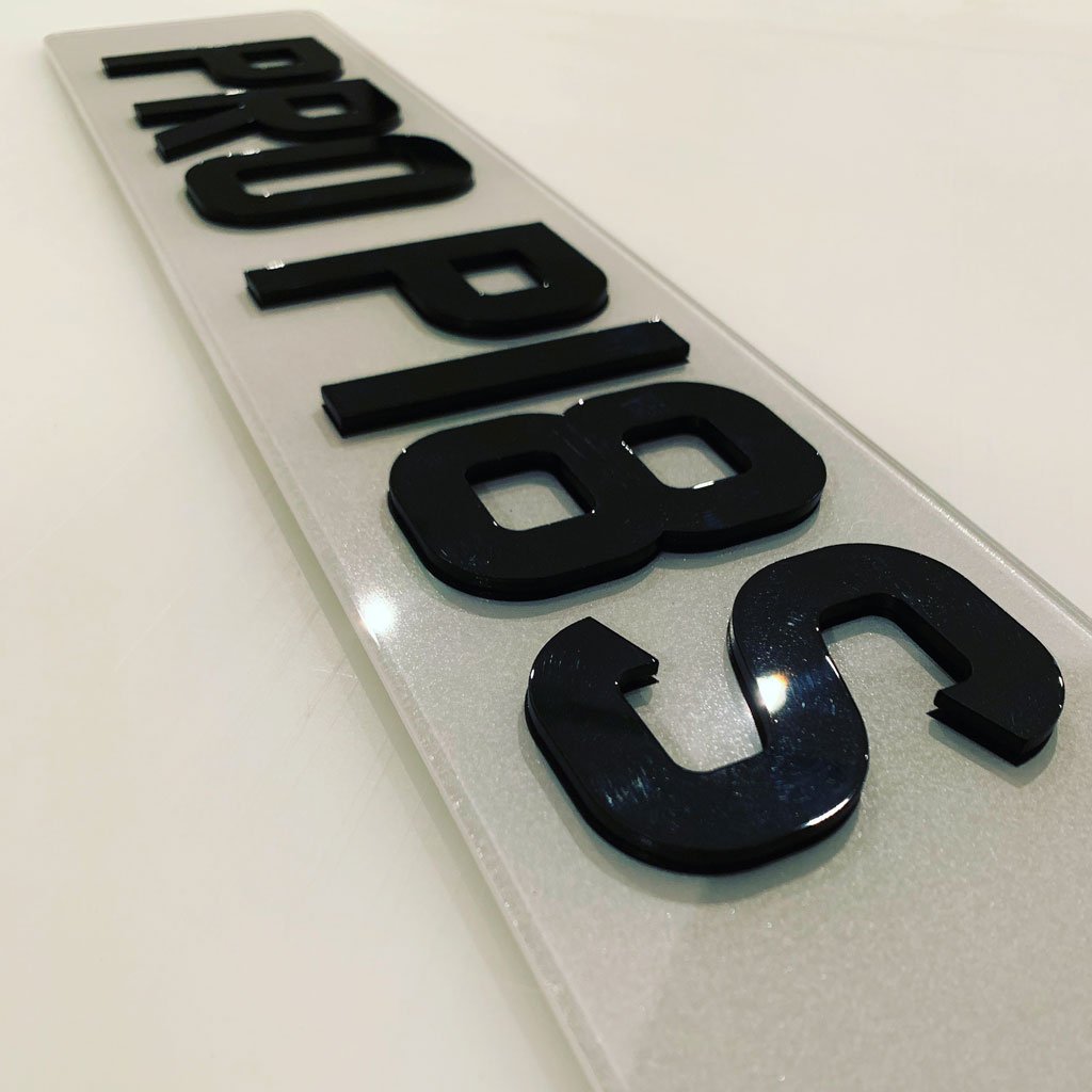 Front 4D Number Plate