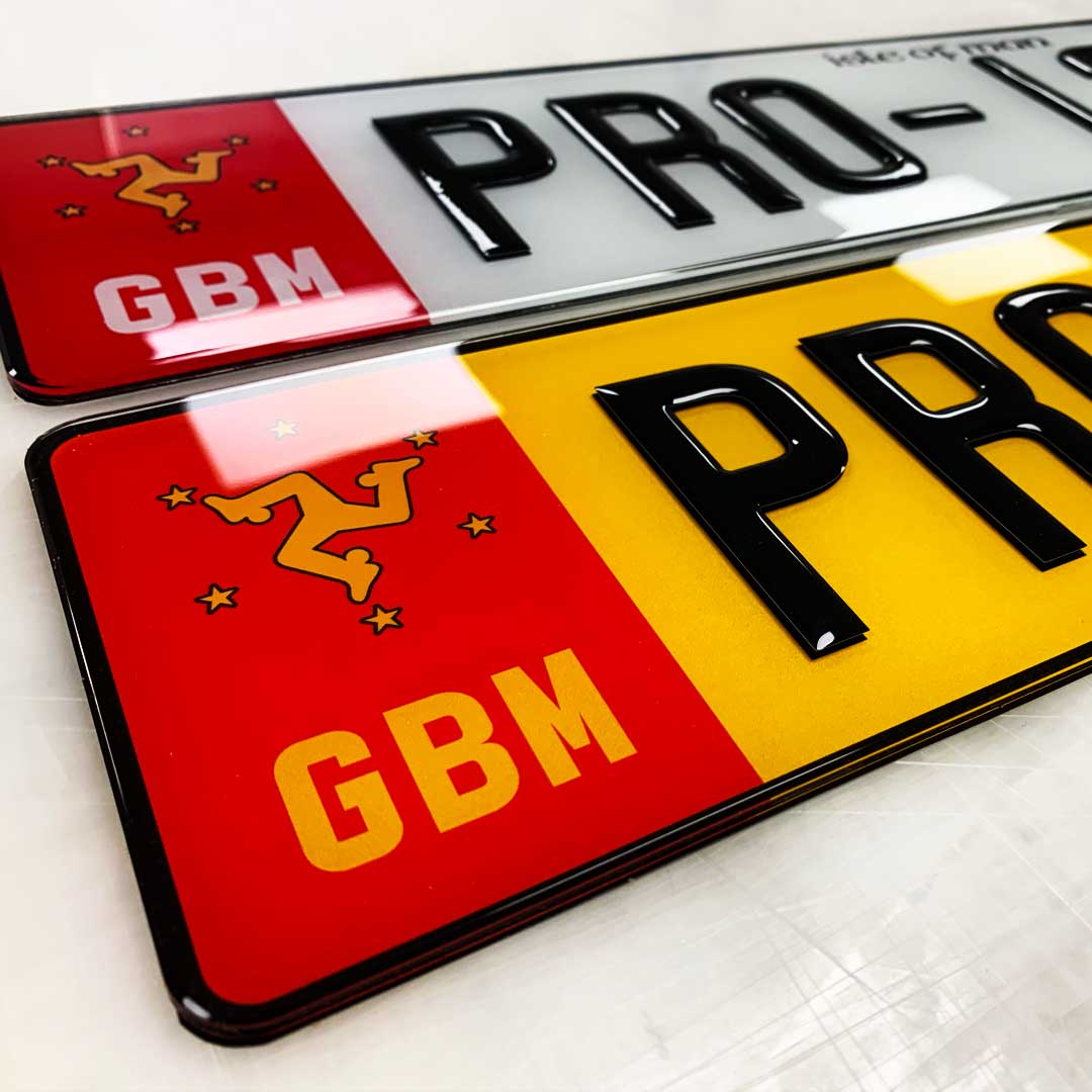 Isle of Man gel number plates