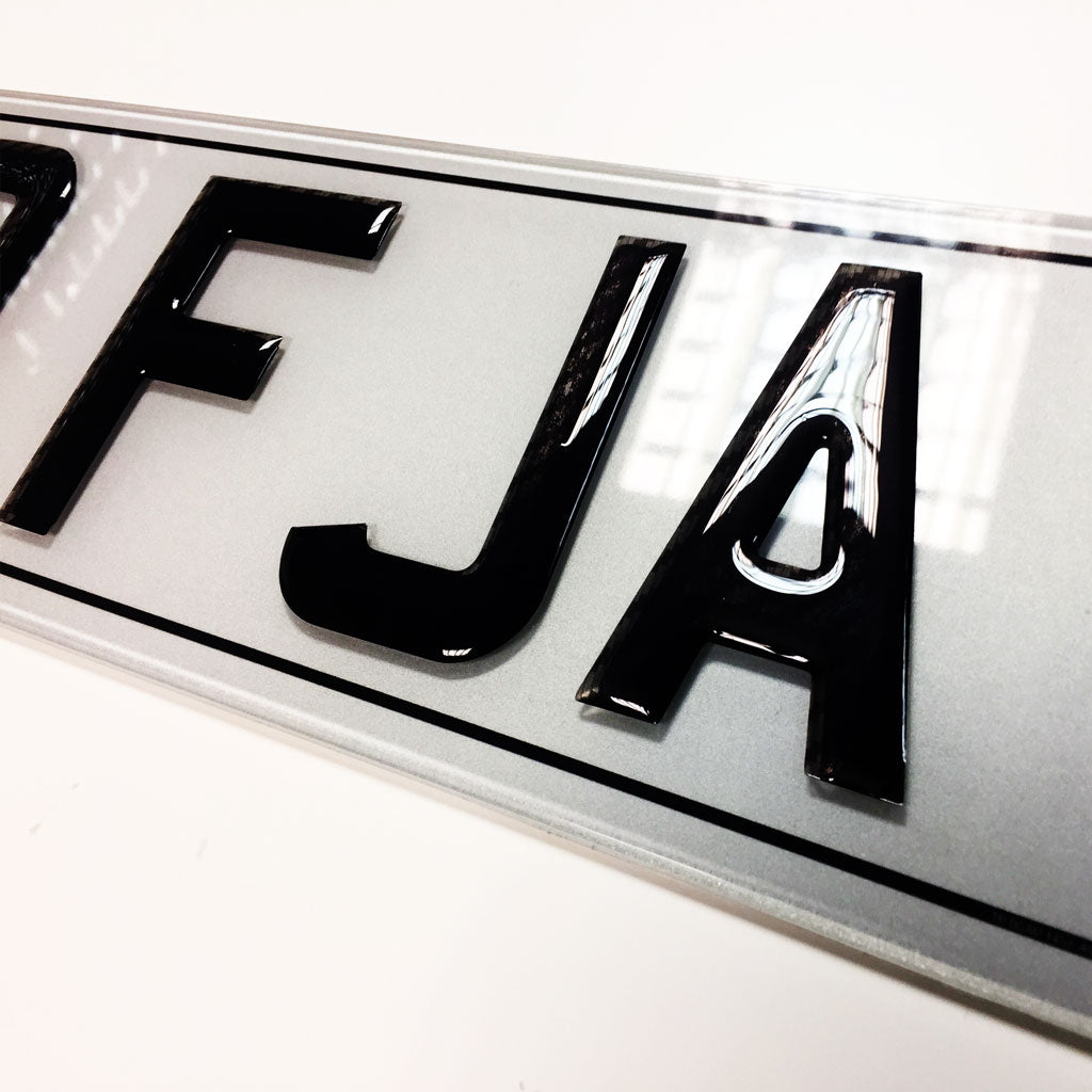 Raised Gel Number Plates