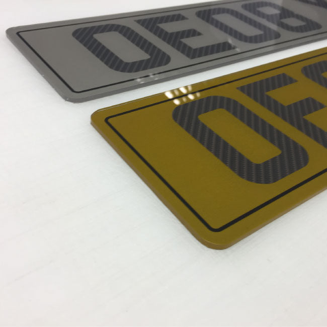Tinted Number Plates