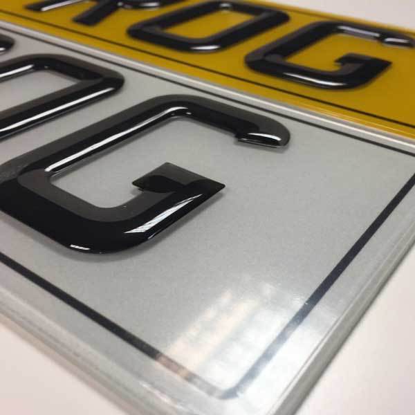 Gel Number Plates