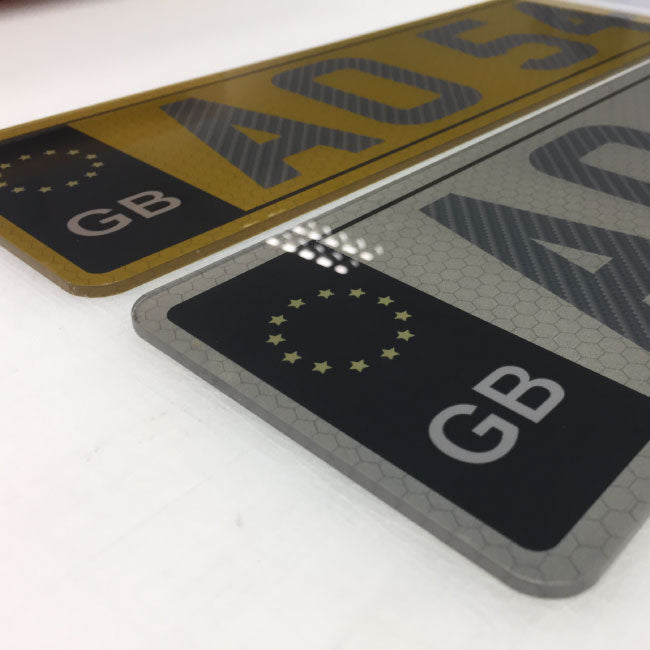 Tinted Number Plates