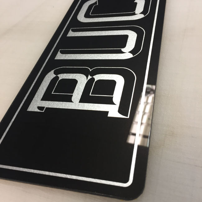 Black and Silver number plates