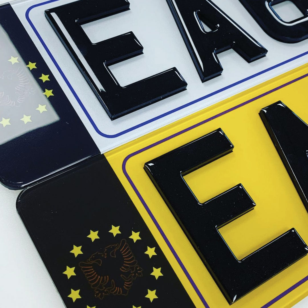 Custom own logo number plates
