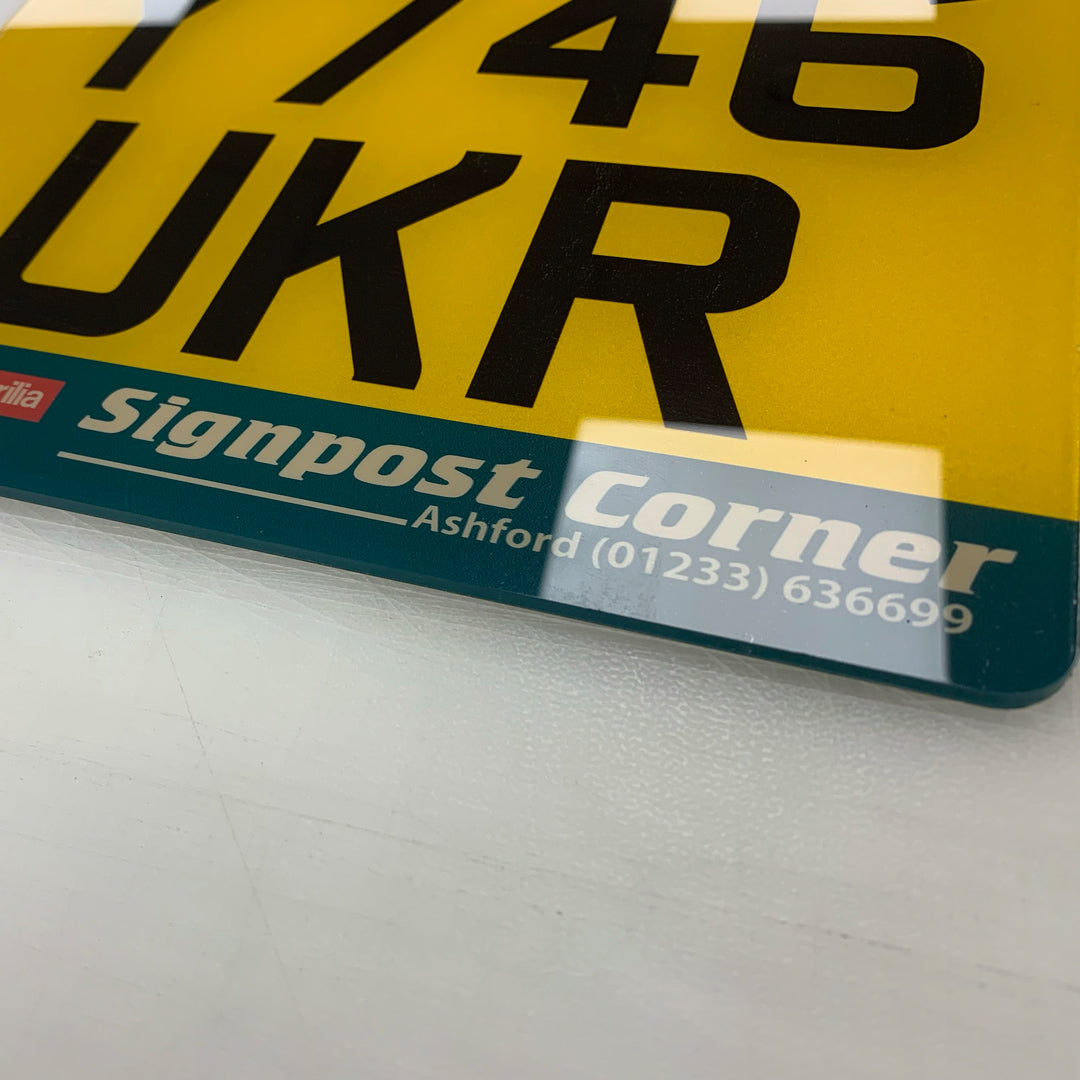 Dealer Replica motorcycle plates