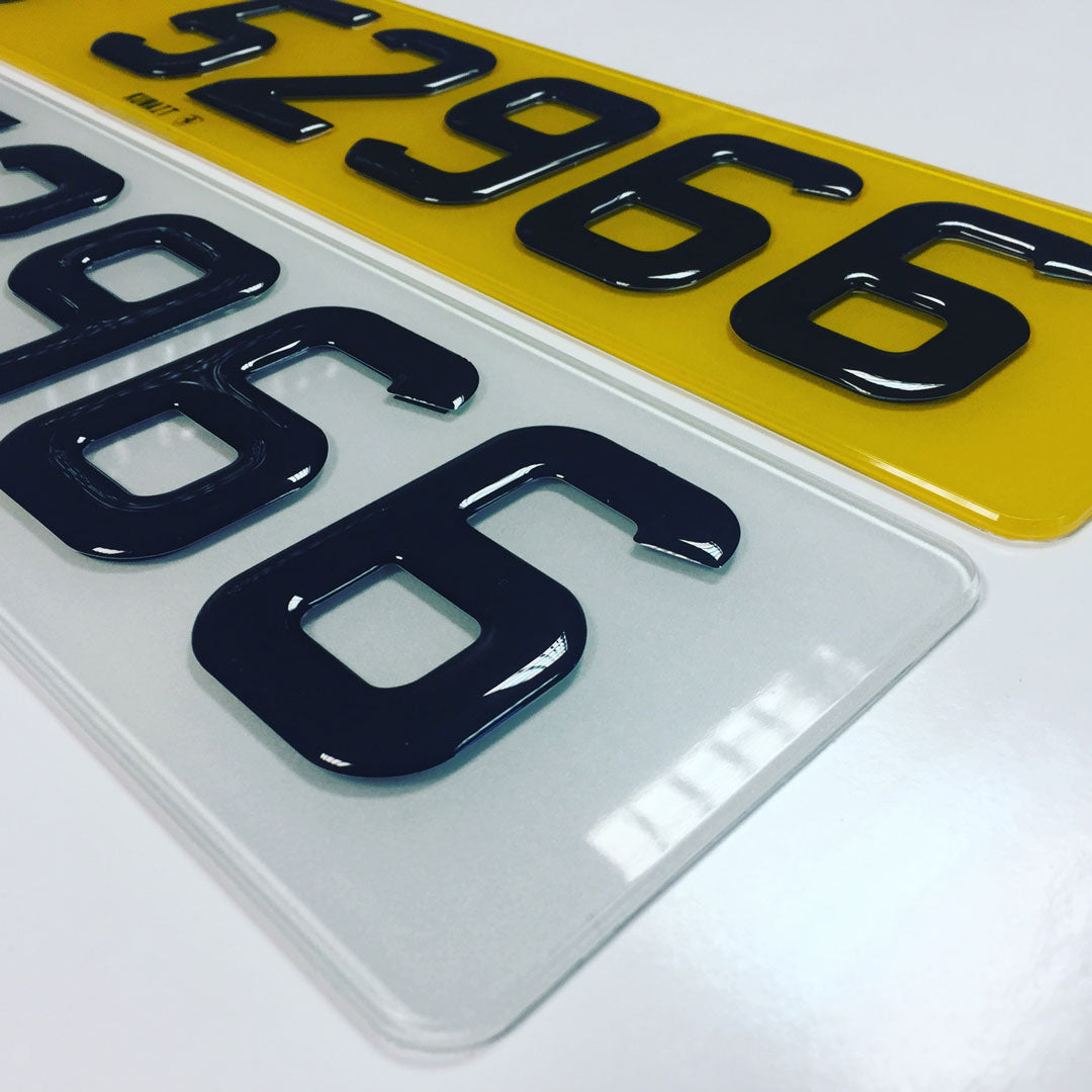 Custom Gel Number Plates