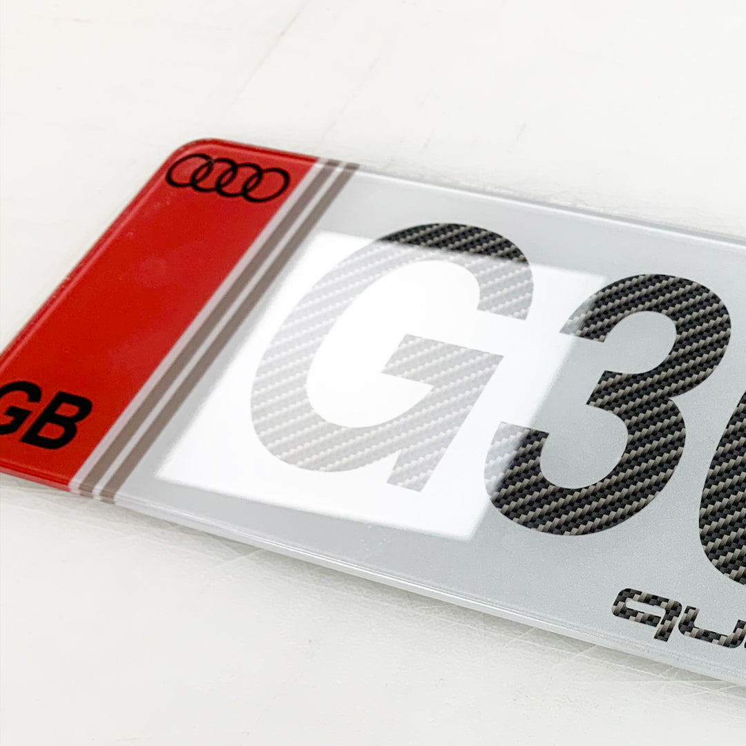 Upload own badge to car number plates