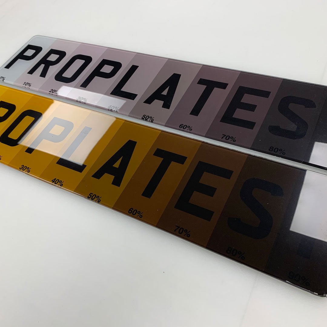 Lightly Tinted Motorcycle License Plate Cover