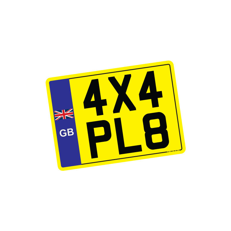 11 x 8 inch 4x4 number plates