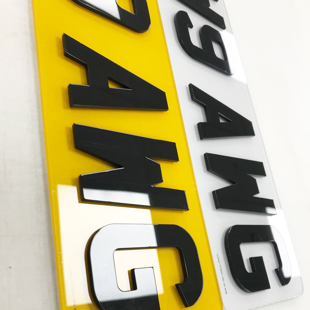 16inch 4d number plates