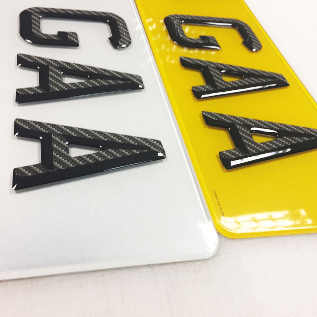 Gel Show Plates Carbon 3d font