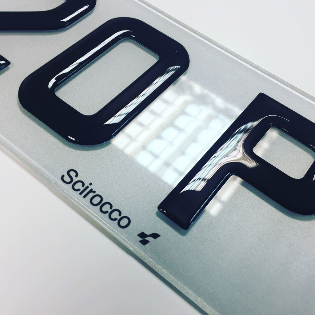 3D Gel Number Plates