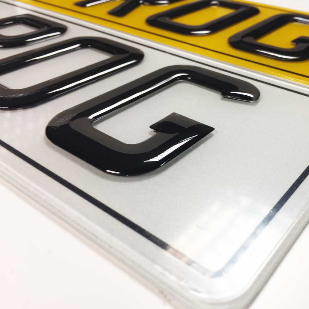 Custom Gel Number Plates
