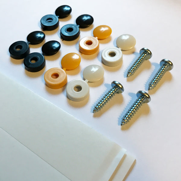 JEOPKO Car Number Plate Fixing Kit, Screws & Caps Number Plate Screw JEOPKO Car Number Plate Fixing Kit, Screws & Caps Number Plate Screw
