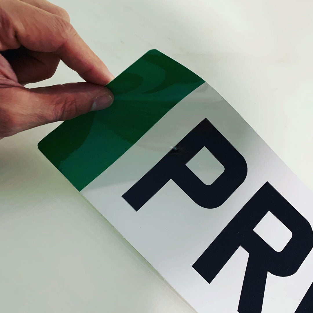 EV sticker Number plate