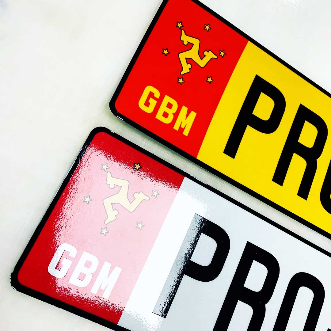 Vinyl Sticker Isle of Man number plate