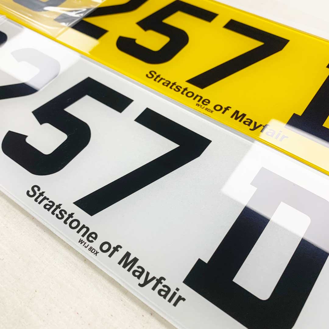 Stratstone of Mayfair number plate