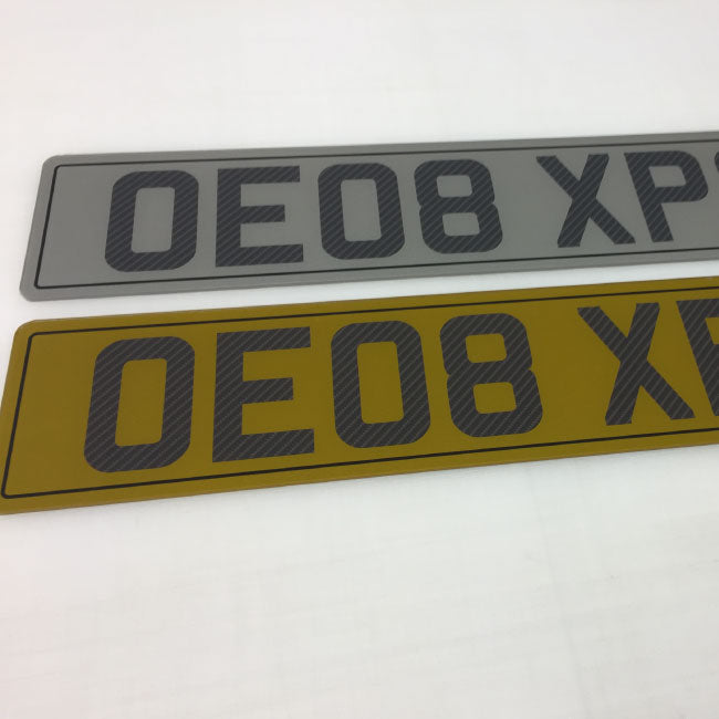 Tinted Carbon Number Plates