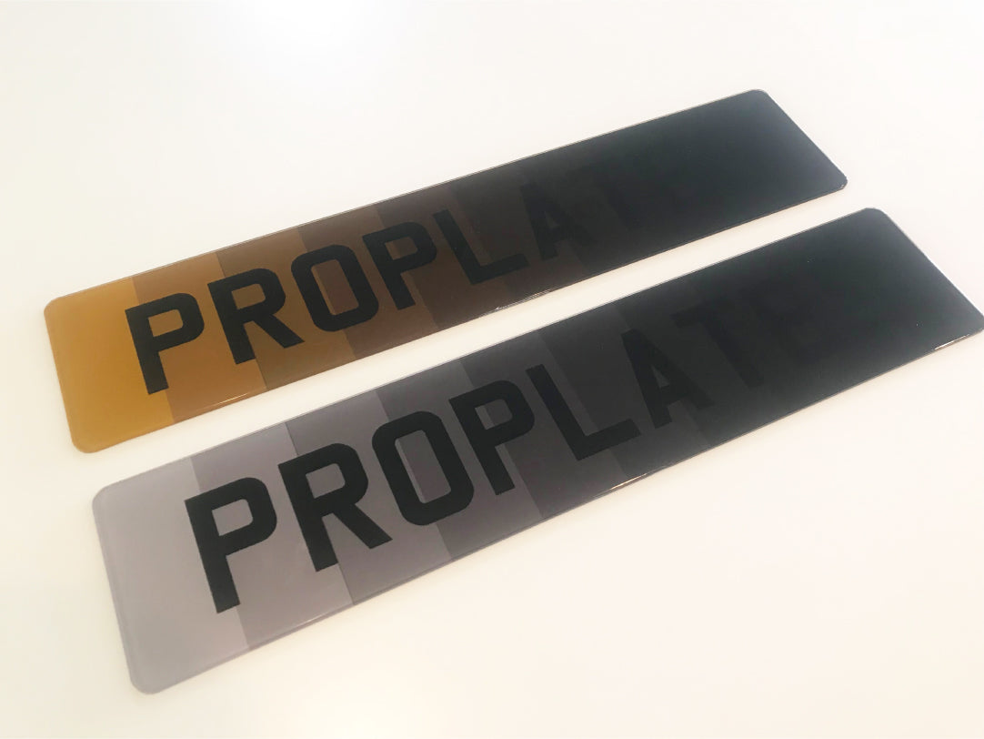 Tint options for number plates